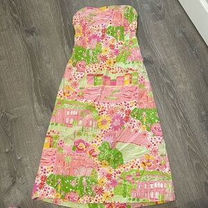 Lilly Pulitzer Strapless Dress Size 6